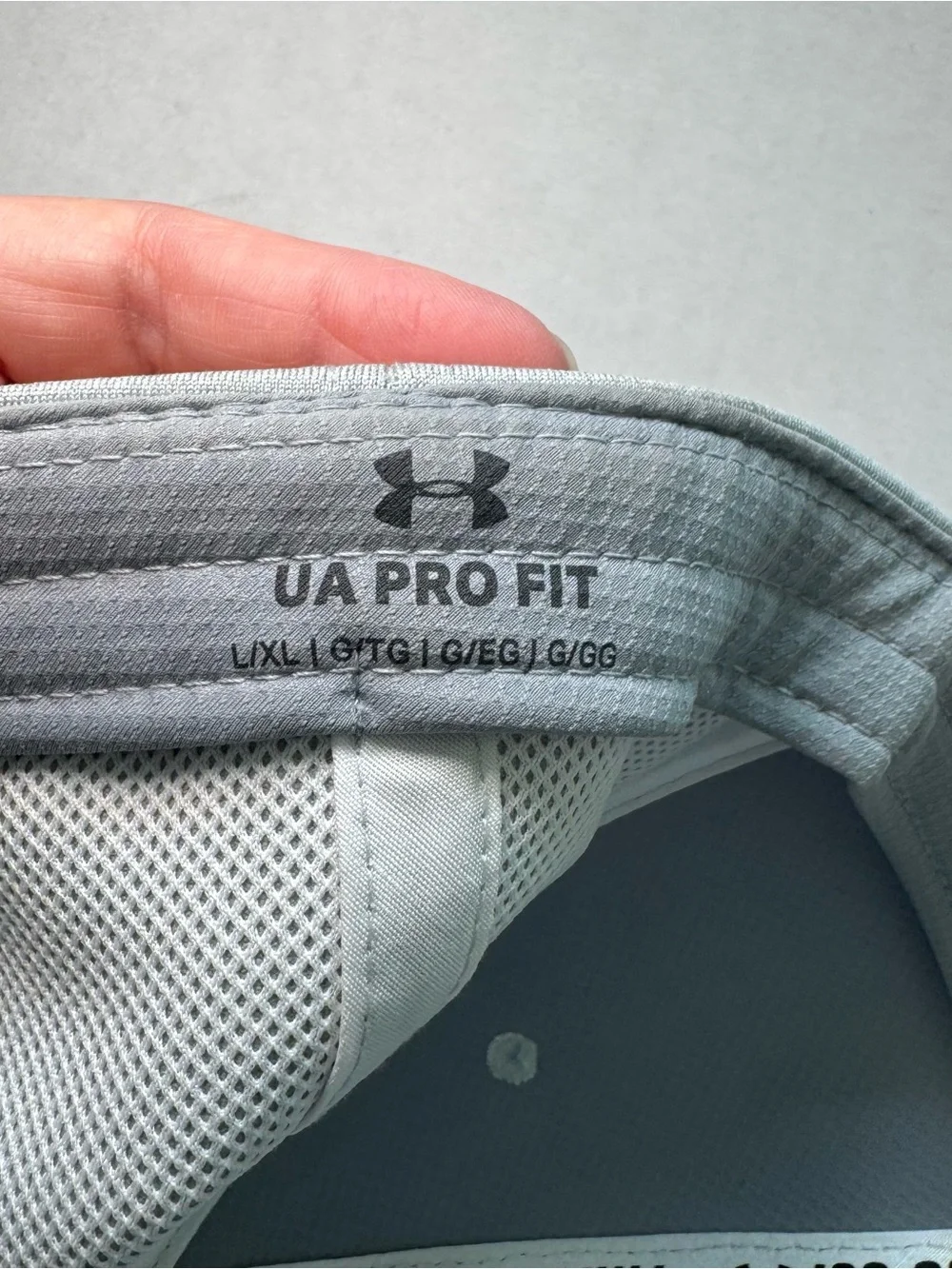 Under Armour Iso-Chill Gray Pro Fit Stretch Hat L/XL EUC
